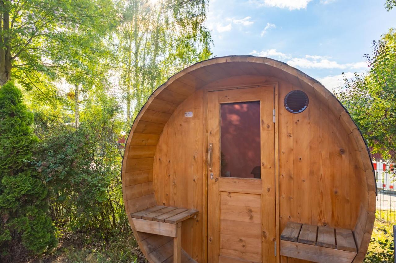 Am Grimnitzsee Gemutliches Tiny House Bungalow Mit Sauna Und Kamin Йоахімсталь Екстер'єр фото
